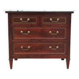 Louis XVI style mahogany chest of drawers