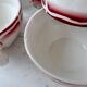 Lot de 8 tasses à café Digoin Sarreguemines modèle Ala
