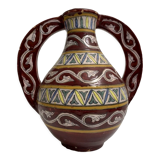 Ceramic handle vase Tunisia? TIssier? Nabeul? Ben Sedrine