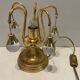 Brass crystal table lamps