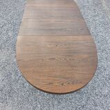 Extensible Baumann table in oak from the 1960s.