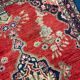 Handmade oriental red wool rug, traditional persian carpet- 104x139cm
