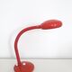 Vintage desk lamp red lacquered metal 1970