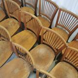 Vintage STOL Kamnik Wooden Dining Chair: 1960s Yugoslavia Bistro Style