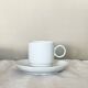 Rosenthal Studio Linie, white cups and saurcers, model DUO, designed by Ambrogio Pozzi