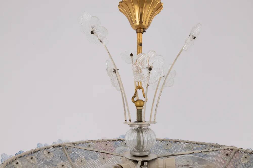 Murano glass floral Barovier & Toso flower chandelier