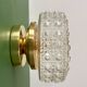 Vintage square glass globe wall/ceiling light (PLAF01)