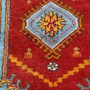 Tapis Ushak turc du milieu du siècle 144x82cm