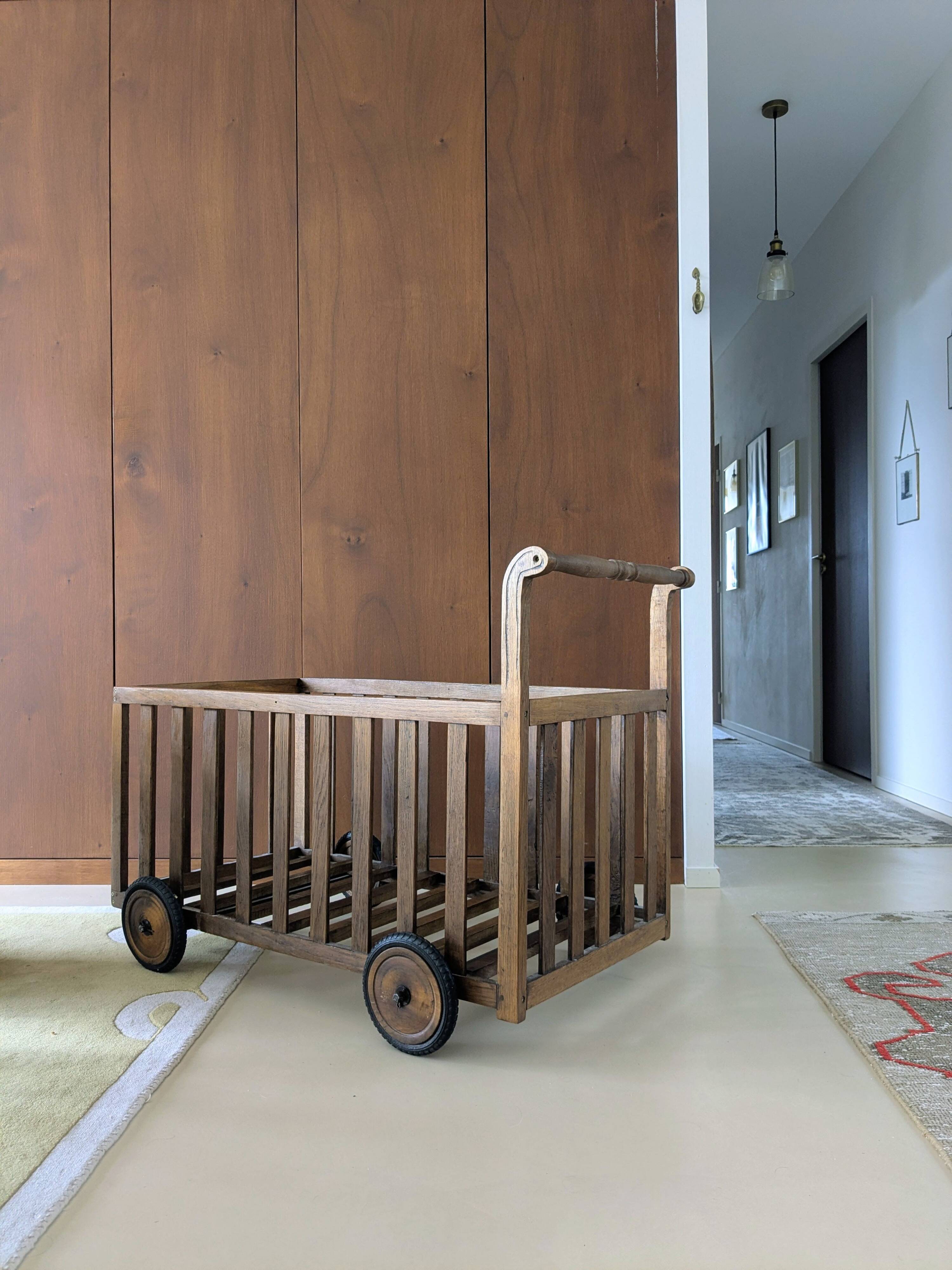 Vintage baby caravan bed