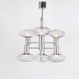Lustre Sputnik Chrome by Doria, Germany, 1960s