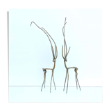Brass gazelle antelopes