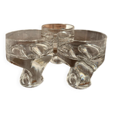 3 verres vintage kristall krisla design taddei sistini