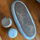 Flat cup and 2 mini ceramic vases Albert Thiry Vallauris