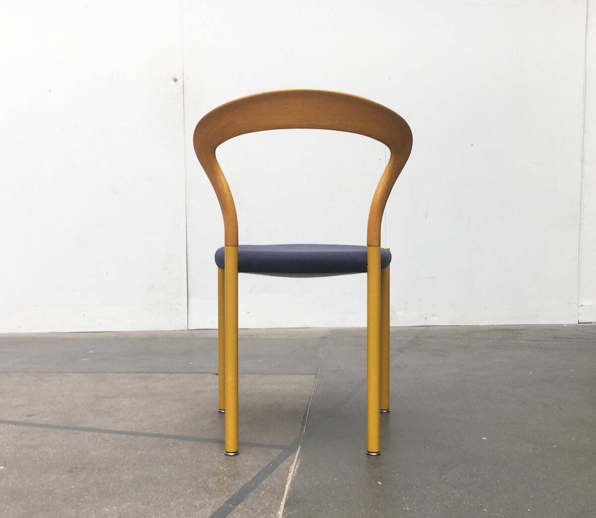 Stackable chairs and table German Lotus by Hartmut Lohmeyer for Kusch+Co, set of 3.