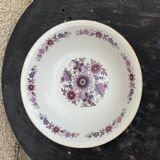 Paris porcelain salad bowl vintage floral motif 1970