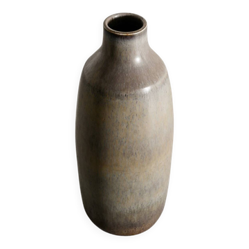 Large Vintage Swedish Mid Century Grey Vase by Carl-Harry Stålhane, 1950s