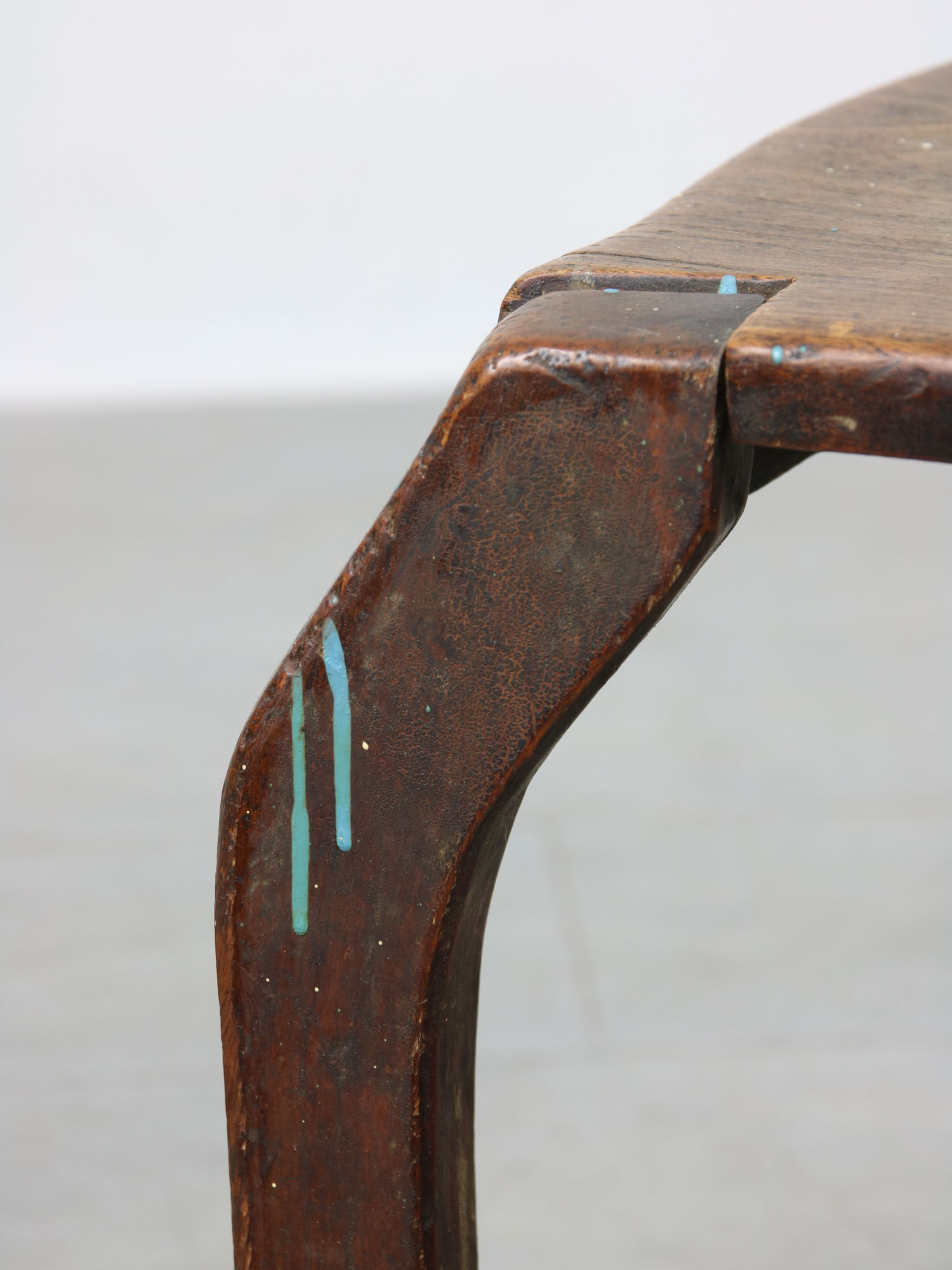 Antique Patinated Children's Chair, 1890s