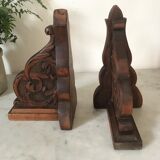 Former wooden bookends