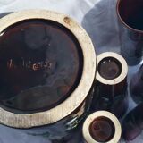 Carafe et six verres Vallauris