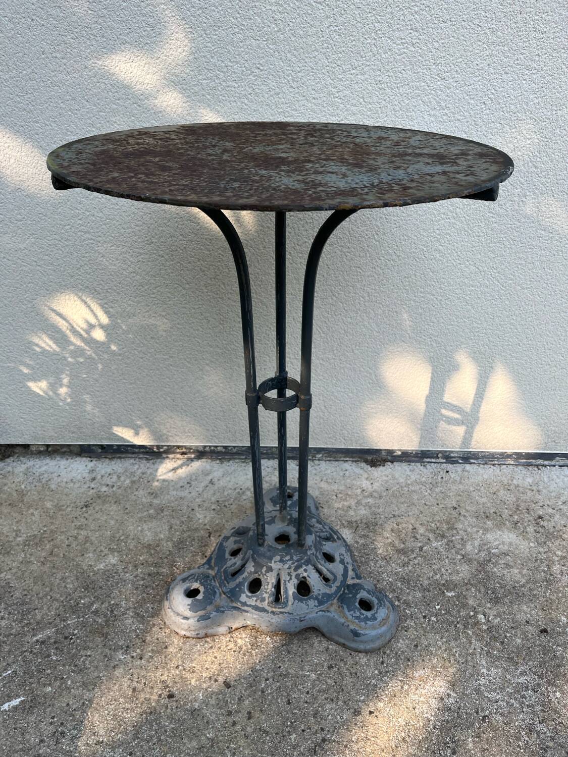 Small cast iron bistro table.