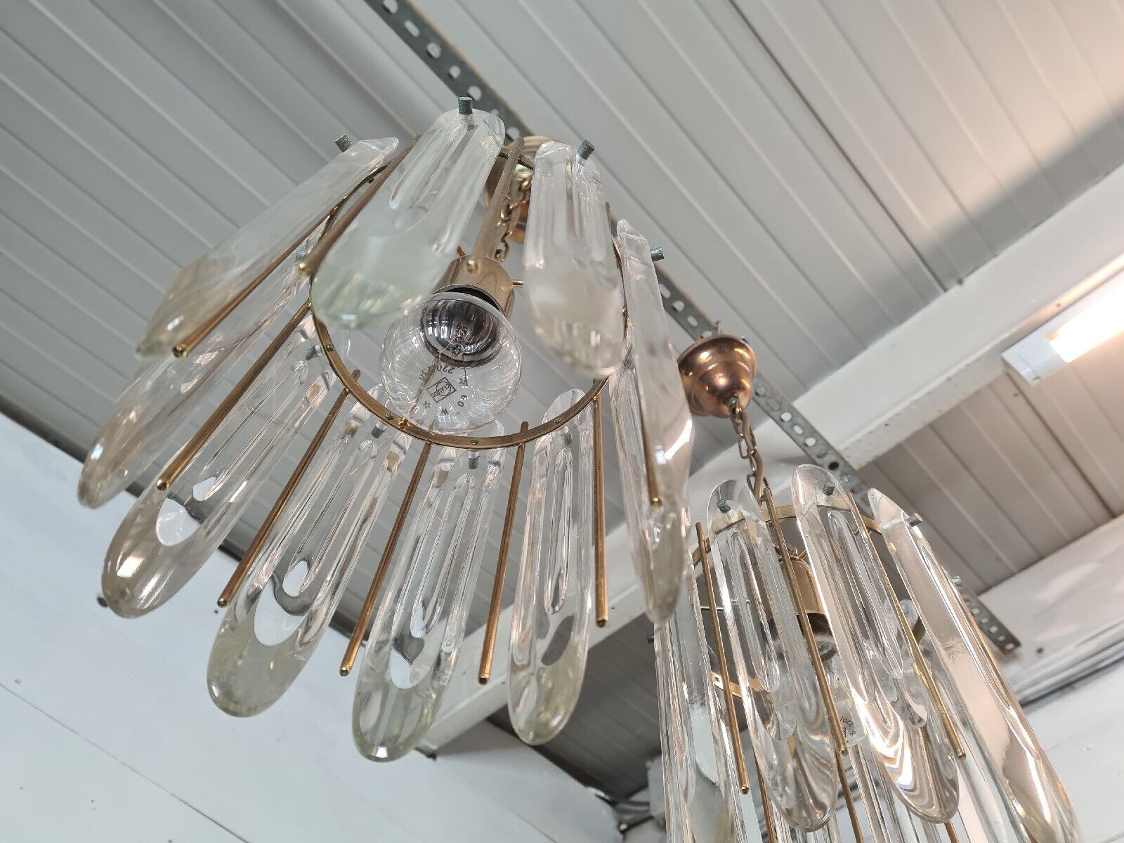 Chandeliers Murano Crystal ceiling lamps from the 70