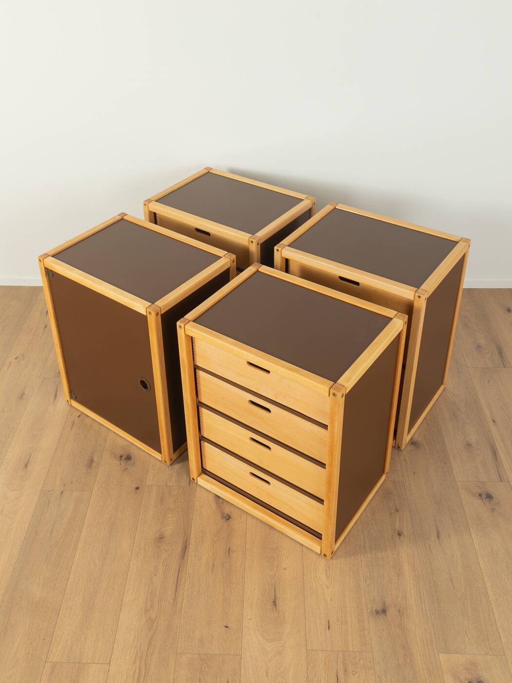 Flötotto modular chest of drawers system, 1970s, set of 4