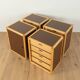 Flötotto modular chest of drawers system, 1970s, set of 4
