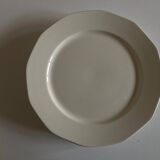Set of 6 modernist ivory ironstone plates