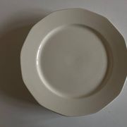 Set de 6 assiettes ivoire modernistes terre de fer