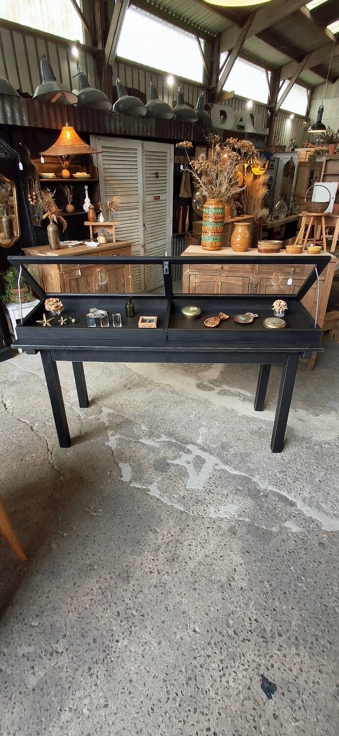 Antique display cabinet on legs