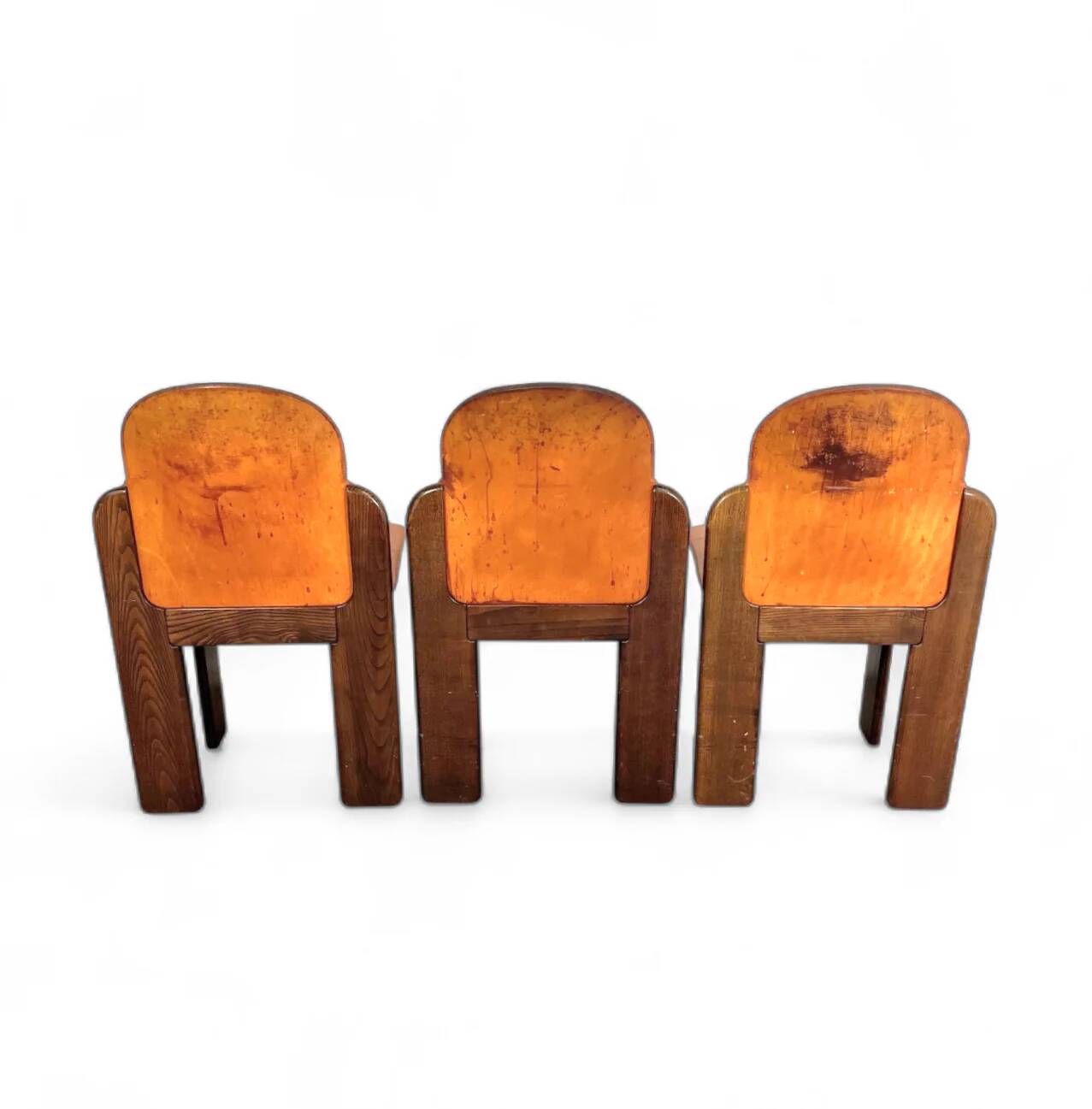 Mid-century dining table and 3 chairs by Silvio Coppola for Fratelli Montina, Italy, 1970s