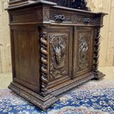 2-part Renaissance oak sideboard, 19th century work
