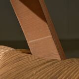 Set of 3 Italian Wooden Curved Backrest Chair