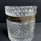 Cylindrical box – Crystal and gilded bronze