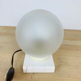 Lampe art déco faon laiton et marbre