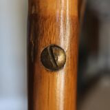 Vintage rattan full-length mirror, 1960s-70s.