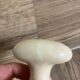 Antique beige porcelain door handle