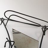 Vintage asymmetric mirror 1950
