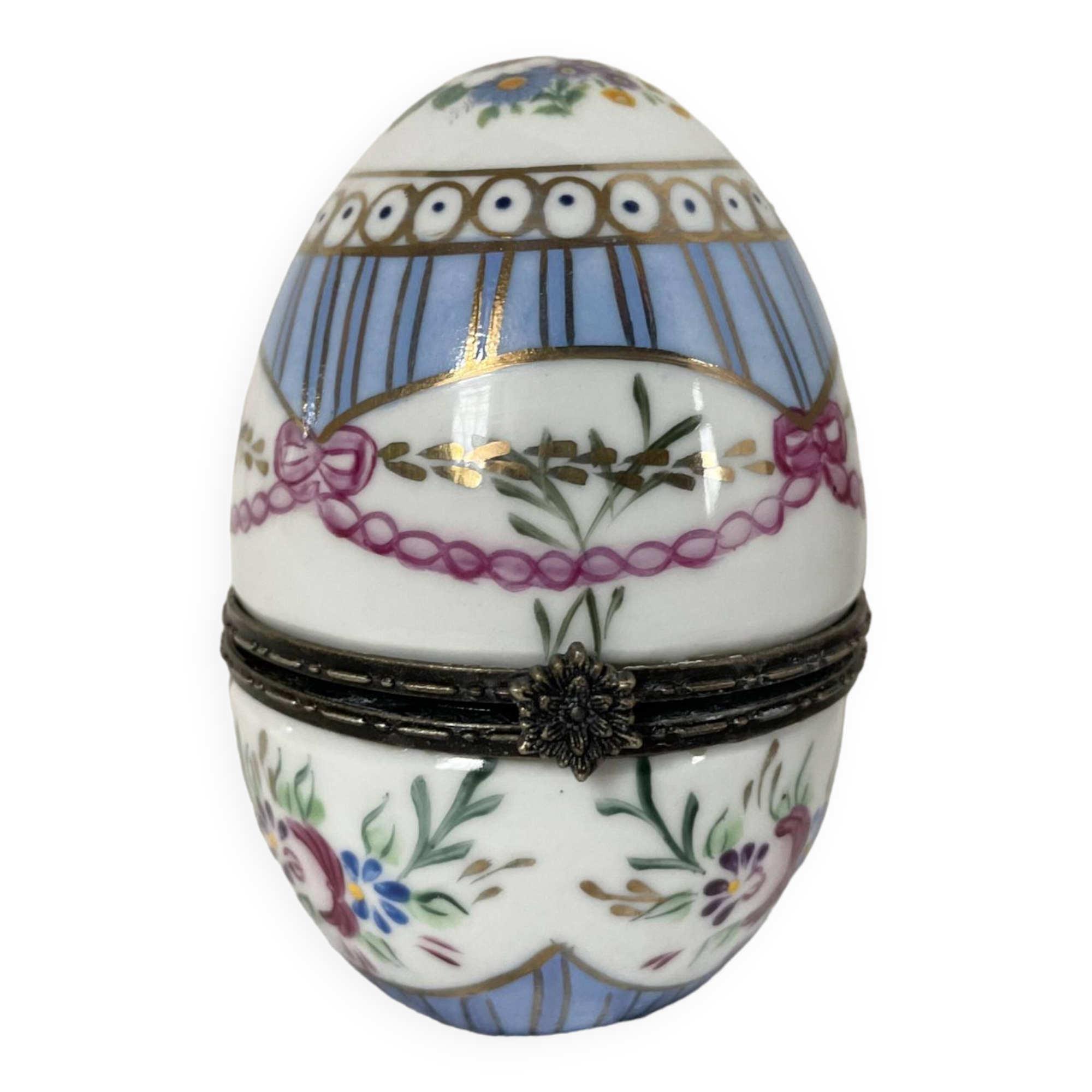 Boîte à bijoux œuf en porcelaine