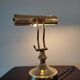 Brass desk or banker lamp