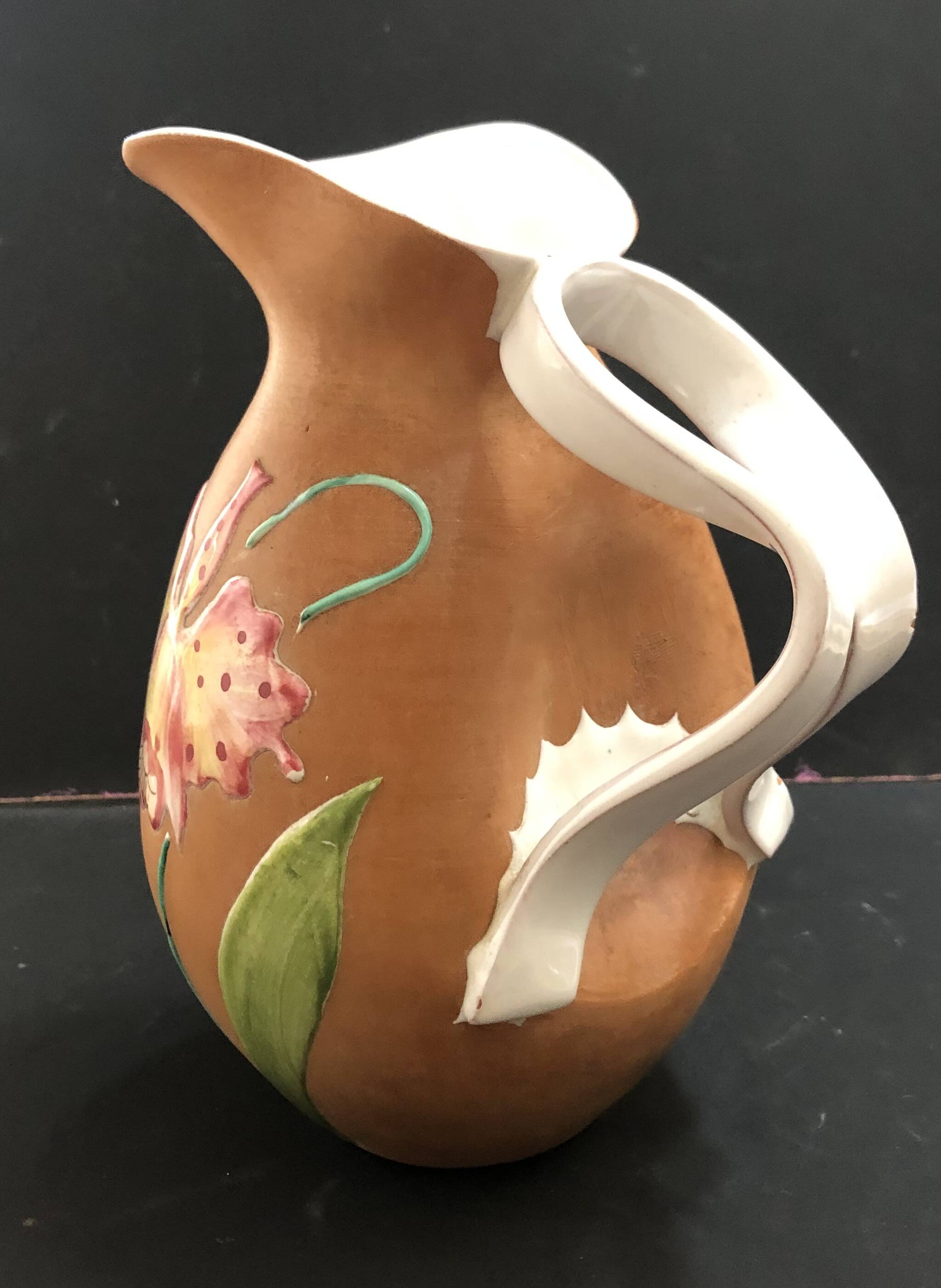 Ceramic pitcher vase by Fiamma, Italy