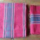 Nappe basque vintage vermillon 170X140 et 5 serviettes