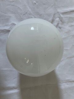 White opaline globe