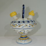 Gargoulette/Glazed terracotta jug/vintage/pitcher