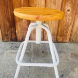 Vintage adjustable swivel stool