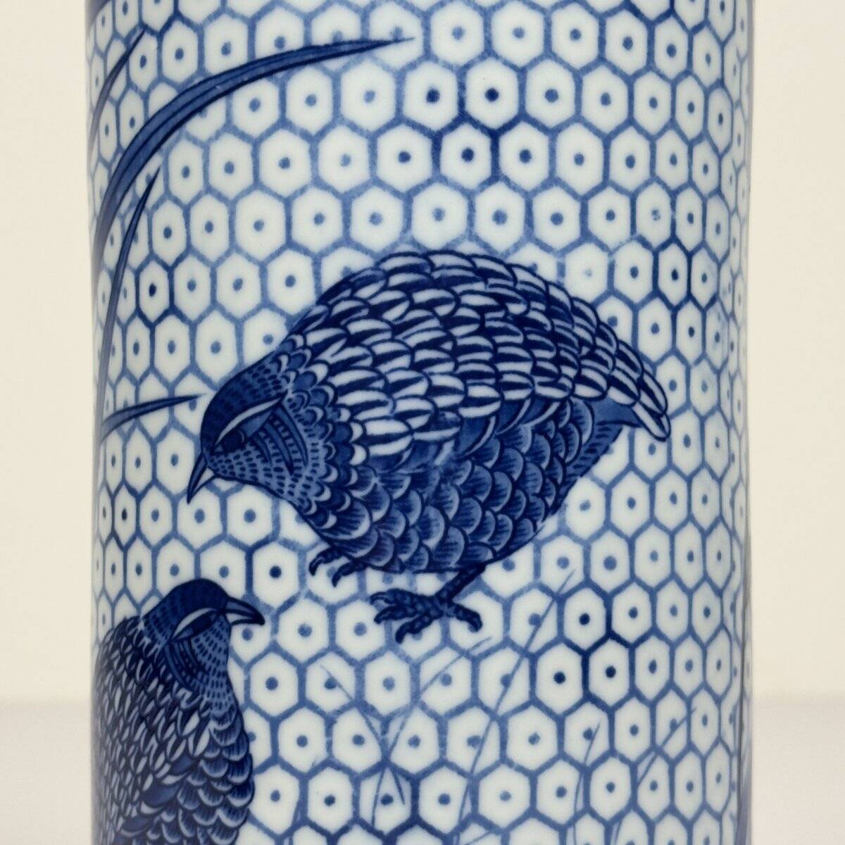 Vintage ceramic vase by Quail and Millet, 1970s.