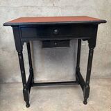 Small black pedestal or console table