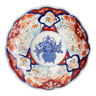 Assiette porcelaine Imari XIXeme siècle