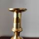 Pair of antique solid brass candlesticks