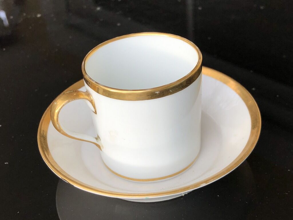 6 coffee cups assorted their subcup